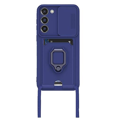 Galaxy S24 Plus K�l�f Zuma Kartvizitli Y�z�kl� Silikon - Lacivert