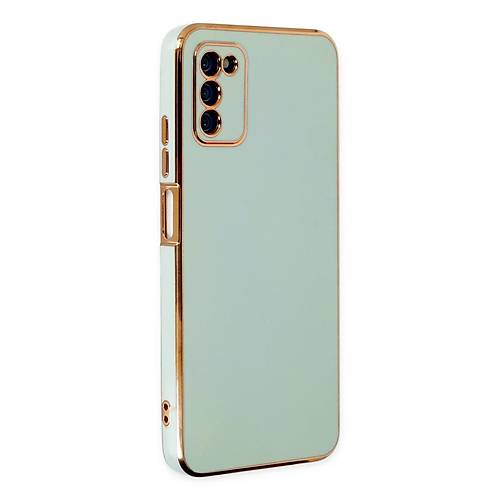 Galaxy A03S K�l�f Volet Silikon - A��k Ye�il