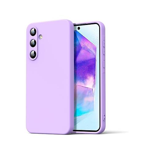 Galaxy A16 5G K�l�f Nano i�i Kadife Silikon - Lila