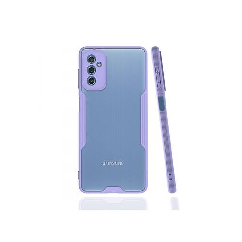 Galaxy M52 5G K�l�f Platin Silikon - Lila