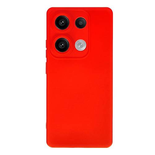 Redmi Note 13 Pro 4G K�l�f Nano i�i Kadife Silikon - K�rm�z�