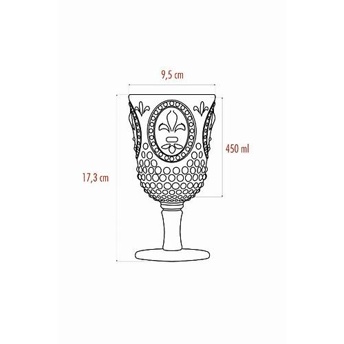Akrilik Aquamarin Tekli Kadeh & Su Me�rubat Kahve Yan� Barda�� 450 ml ( Cam De�ildir )