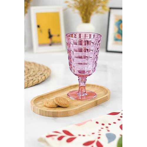 Allegra M�rd�m Kadeh Bardak - 450 ml Tekli Akrilik Malzeme - Cam De�ildir K�r�lmaya Dayan�kl�