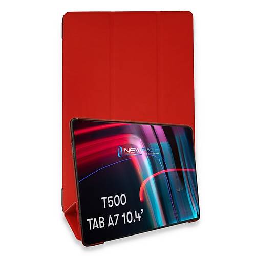 Galaxy T500 Tab A7 10.4 K�l�f Tablet Smart K�l�f - K�rm�z�