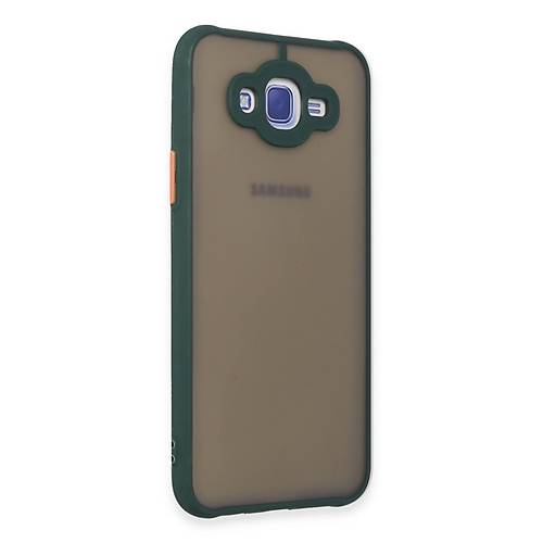 Galaxy J7 K�l�f Montreal Silikon Kapak - Ye�il