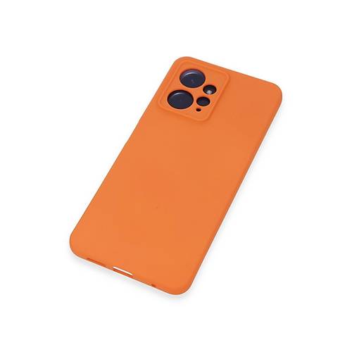 Redmi Note 12 4G K�l�f Nano i�i Kadife Silikon - Turuncu