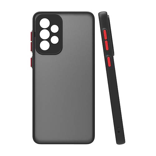 Galaxy A23 4G K�l�f Montreal Silikon Kapak - Siyah