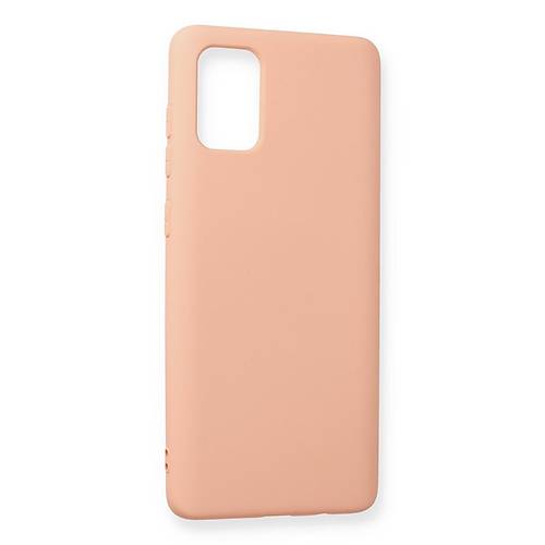 Galaxy A71 K�l�f Nano i�i Kadife Silikon - Pudra