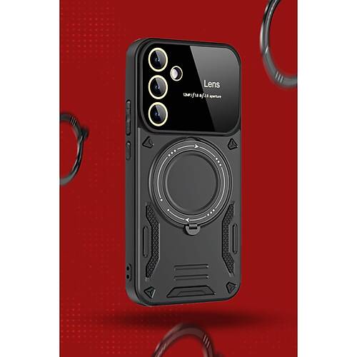 Galaxy S24 FE K�l�f Joy Lens Standl� Kapak - Mor
