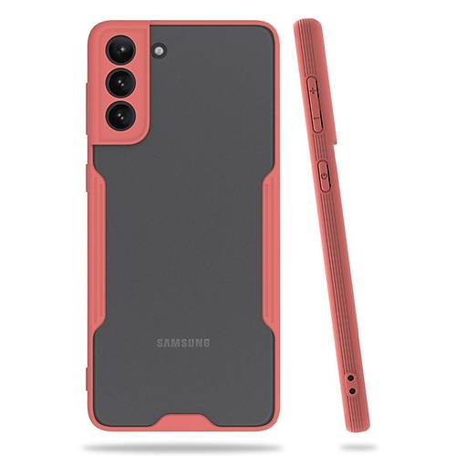 Galaxy S21 Plus K�l�f Platin Silikon - Pembe