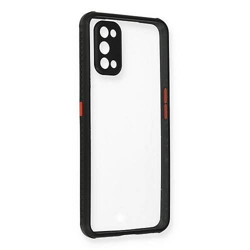 Realme 7 Pro K�l�f Miami �effaf Silikon - Siyah