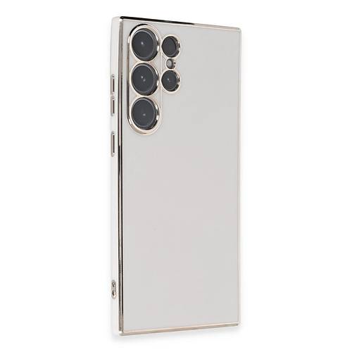 Galaxy S23 Ultra K�l�f Volet Silikon - Beyaz