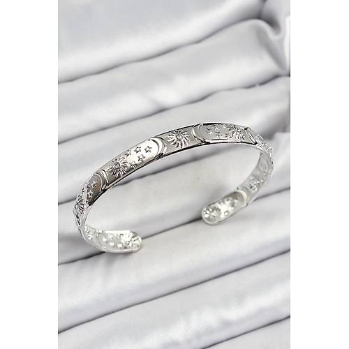 Pirin� G�m�� Renk ��lemeli Alt� A��k Bileklik