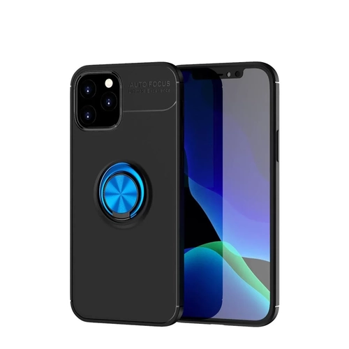 iPhone 12 K�l�f Range Y�z�kl� Silikon - Siyah-Mavi