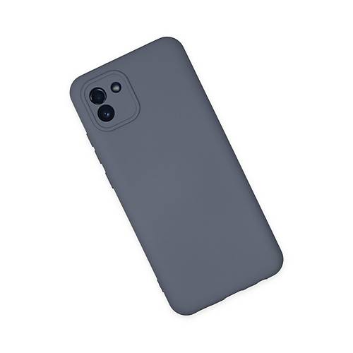 Galaxy A03 K�l�f Nano i�i Kadife Silikon - Gri