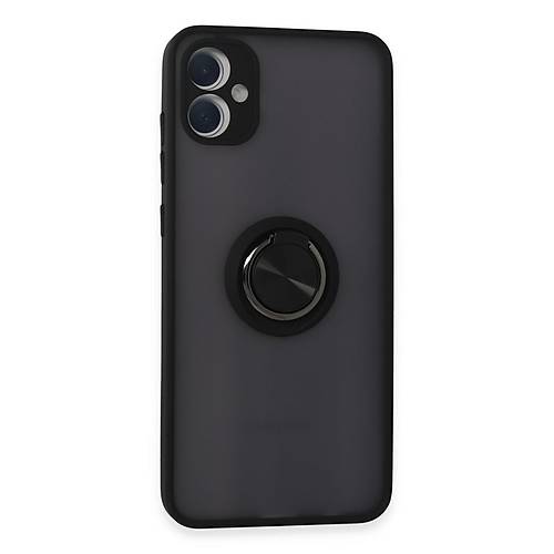 Galaxy A05 K�l�f Montreal Y�z�kl� Silikon Kapak - Siyah