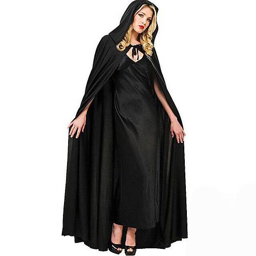 Siyah Renk Kap�onlu Pelerin 120 cm
