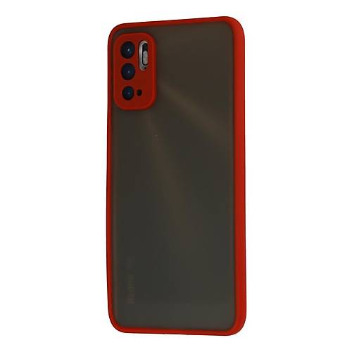 Redmi Note 10 5G K�l�f Montreal Silikon Kapak - K�rm�z�