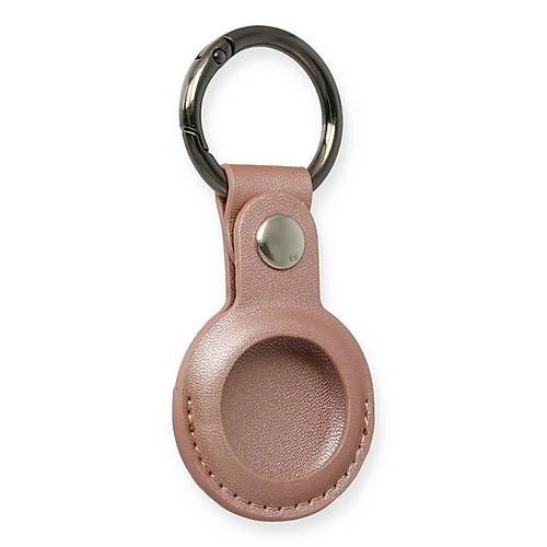 Airtag Anahtarl�k Deri K�l�f - Rose Gold