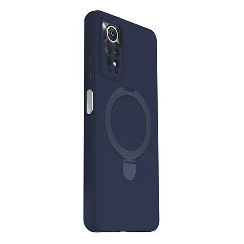 Redmi Note 12 Pro 4G Regal Magsafe Standl� Kapak - Lacivert