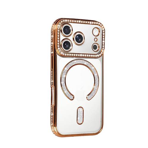 iPhone 17 Pro Joke Simli Magneticsafe K�l�f - Turuncu