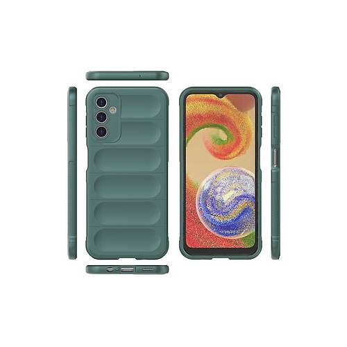 Galaxy A14 4G K�l�f Optimum Silikon - Koyu Ye�il
