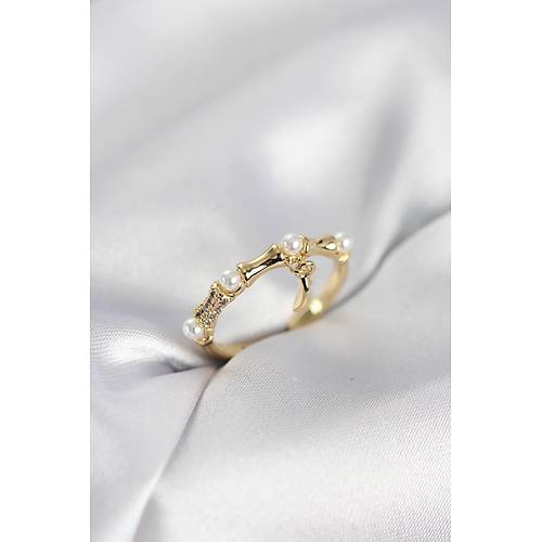 Gold Renk Sallant�l� Kemik Model Kad�n Y�z�k