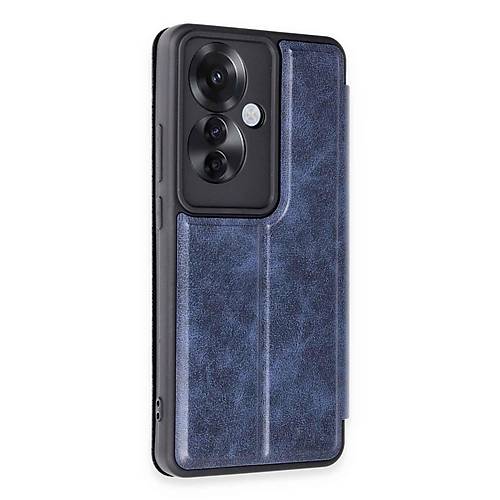 Reno 11F K�l�f Flip Cover - Lacivert