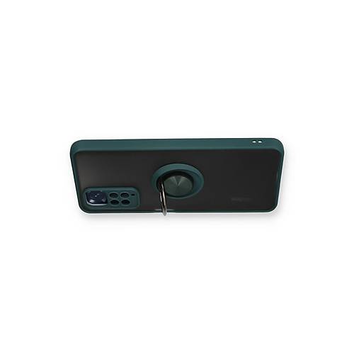 Redmi Note 11 K�l�f Montreal Y�z�kl� Silikon Kapak - Ye�il