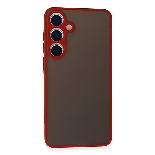 Galaxy S24 K�l�f Montreal Silikon Kapak - K�rm�z�