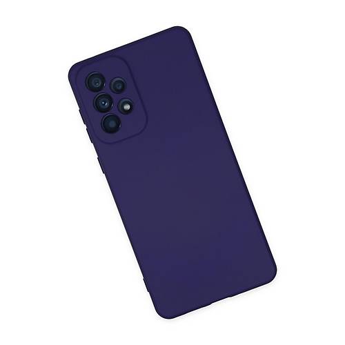 Galaxy A23 4G K�l�f Nano i�i Kadife Silikon - Mor