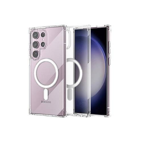 Galaxy S23 Ultra K�l�f Magneticsafe �effaf Silikon - �effaf