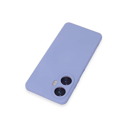 Realme C55 K�l�f Nano i�i Kadife Silikon - Lila