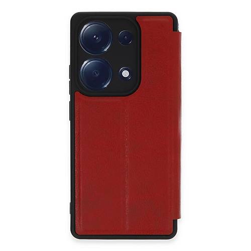 Redmi Note 13 Pro 4G K�l�f Flip Cover - K�rm�z�