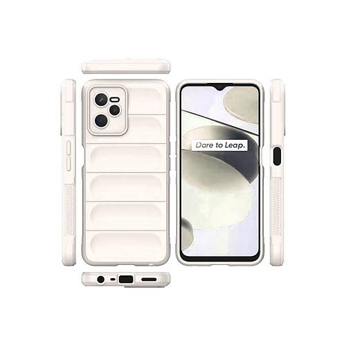Realme C35 K�l�f Optimum Silikon - Krem