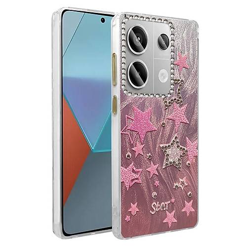Redmi Note 13 Pro 4G K�l�f Blade Aynal� Desenli Kapak - Desen 7
