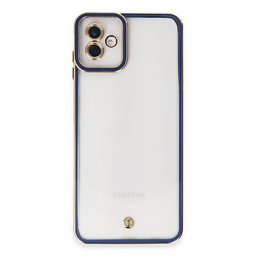 Galaxy A04 K�l�f Liva Lens Silikon - Mavi
