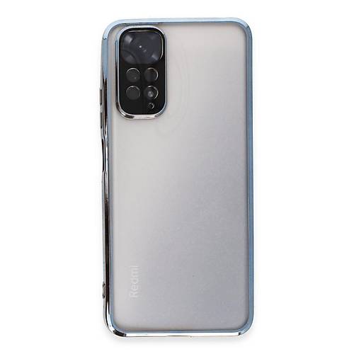 Redmi Note 11 K�l�f Razer Lensli Silikon - A��k Mavi
