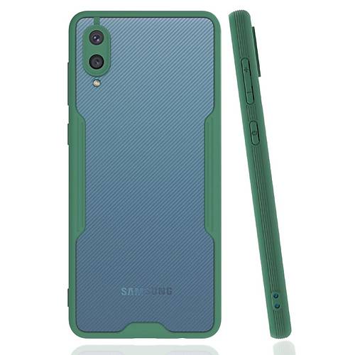 Galaxy A02 K�l�f Platin Silikon - Ye�il