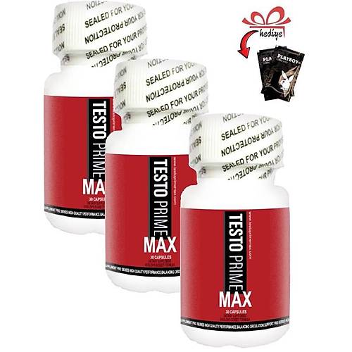 Testo Prime Max Erkeklere �zel Her an Maksimum Limit 30�lu x 3 adet