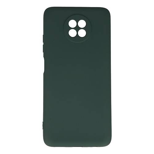 Redmi Note 9 5G K�l�f Nano i�i Kadife Silikon - Koyu Ye�il