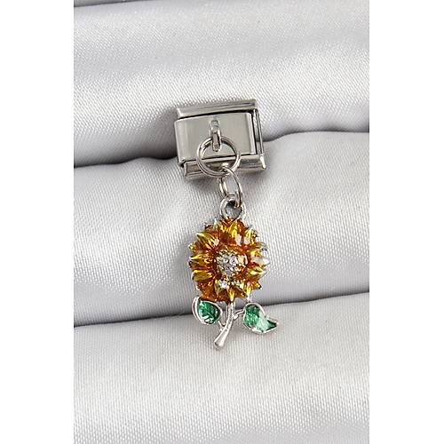 316L �elik Sallant�l� Ay�i�e�i Model G�m�� Renk Nomination Charm