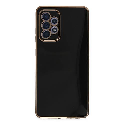 Galaxy A52 K�l�f Volet Silikon - Siyah