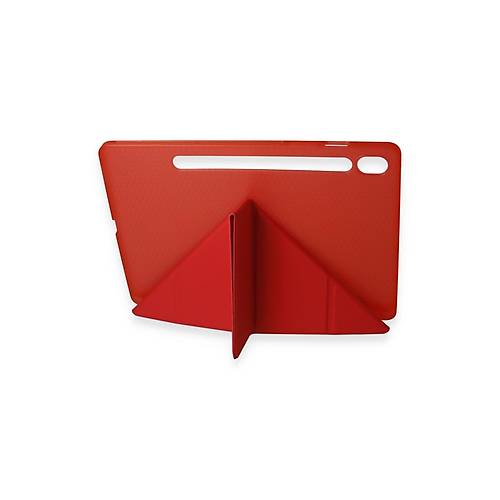 Galaxy Tab A9 Plus K�l�f Kalemlikli Mars Tablet K�l�f� - K�rm�z�