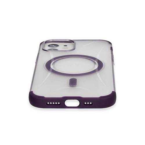 iPhone 11 Hilton Magsafe Kapak - Derin Mor