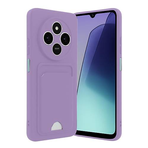 Redmi 14C Kelvin Kartvizitli Silikon - Lila