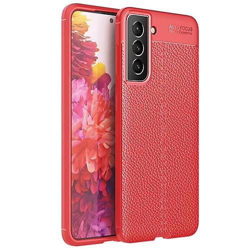 Galaxy S21 FE K�l�f Auto Focus Kapak - K�rm�z�