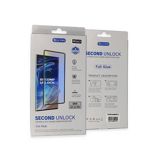 Galaxy S23 Ultra Durable Full Glue Curved Hayalet Cam