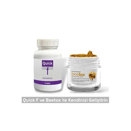 Quick F Destekleyici 15'li + Bee Tox Ar� Zehri K�r���kl�k �nleyici Krem