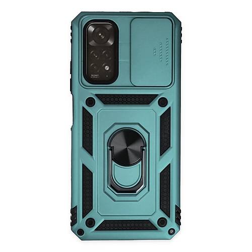 Redmi Note 11 K�l�f Pars Lens Y�z�kl� Silikon - Ye�il
